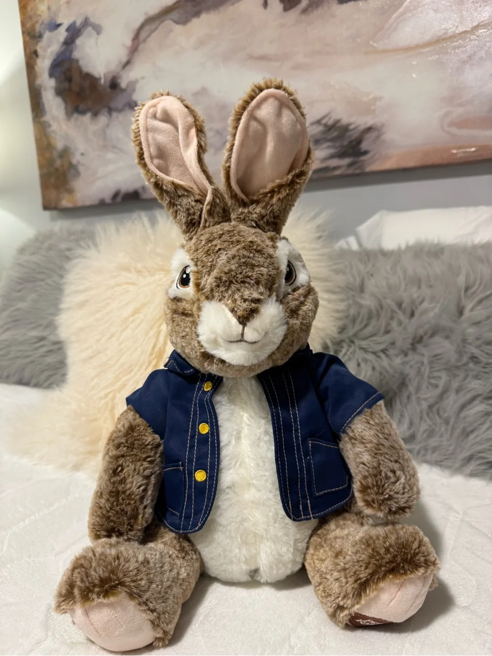 PETER RABBIT With Blue Jacket 20” Dan Dee Collectors Plush Bunny Stuffed Animal